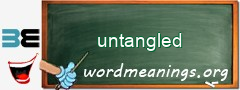 WordMeaning blackboard for untangled